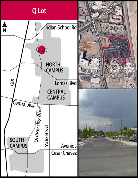 Q Lot map