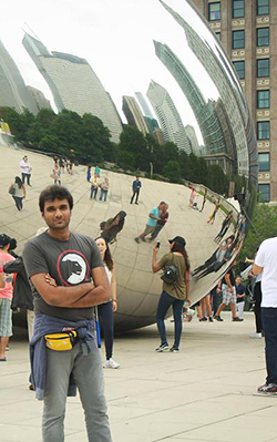 Yasir explores other parts of the U.S. in a recent trip to Chicago. Chicago vert