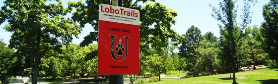 EHP has identified several walking paths on and around the UNM campus to provide employees an easy way to get exercise every day. Paths vary in length from one to three miles offering a variety of scenery and difficulty levels. Lobo Trails