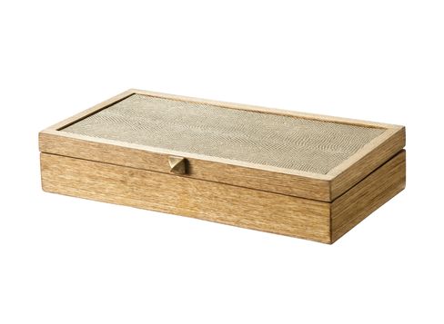 Nate Berkus Snakeskin and Wood Box