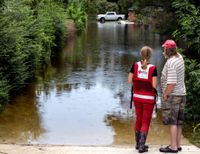 Disaster relief efforts by American Red Cross in south Louisiana