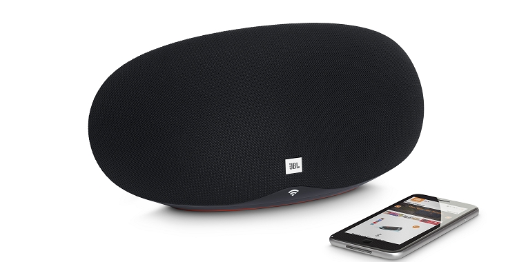 Nouvelle enceinte sans fil de salon JBL®: La Playlist JBL avec technologie  Google Cast™ intégrée