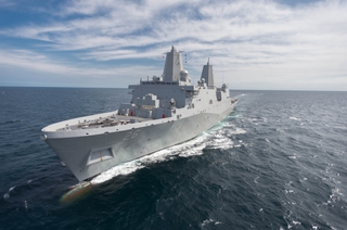 John P. Murtha (LPD 26) was delivered to the U.S. Navy during an afternoon ceremony at Ingalls Shipbuilding. John P. Murtha (LPD 26)
