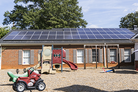 Pendleton Place for Children and Families in Greenville, S.C. received a grant that enabled the installation of solar panels. 09-PS-SC_Solar-460_309