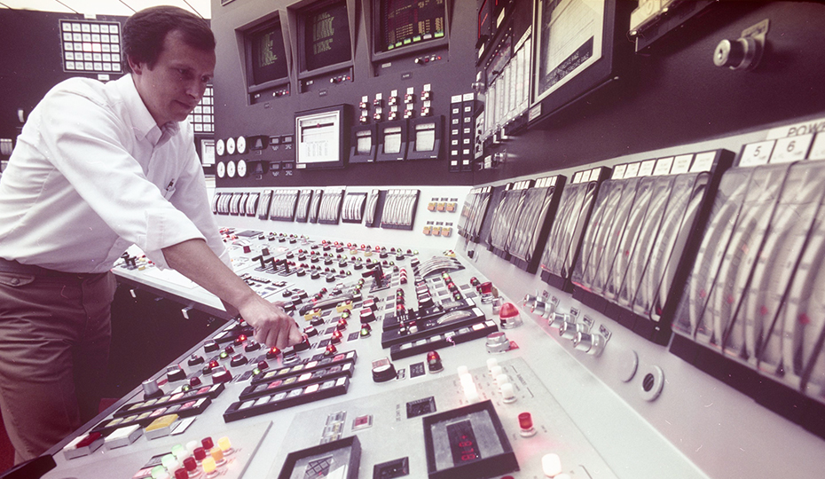 Found in legacy Duke Energy files, an unidentified employee in an unknown control room. Where was this and who is it? ControlRoom