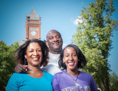 L-R: Debra and George Smith, their daughter by choice, Nicole Maswanganye. 05-Smith