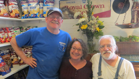 Rabbit Hash Historical Society board members from left, Duane Doyle, vice president; Bobbi Kayser, secretary; Don Clare, president. IMG_3450_Leaders_460x262
