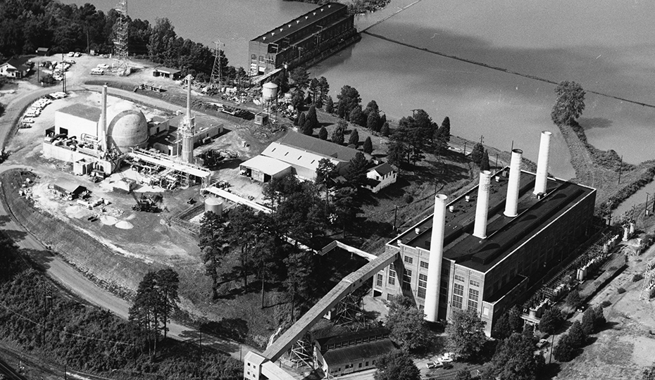 Parr Nuclear Station in South Carolina in 1964. 72.AERIAL