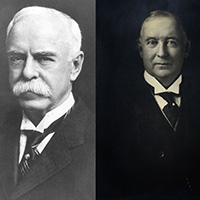 Southern Power Co. founders Gill Wylie, left, and James B. Duke. The company was a predecessor of Duke Energy. 2018-0109-founders200