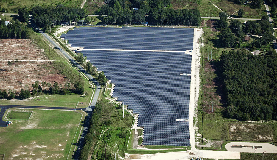 Perry solar plant in Taylor County, Florida. 2018-0116-floridaplan-SOLAR