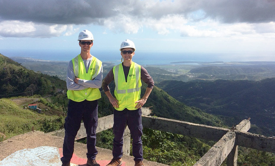 Jacob Velky and Bryan Williams in Puerto Rico. 2018-0215-Puerto-Rico-Drones-4