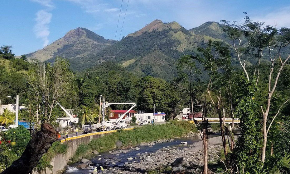 Duke Energy workers restored power in the mountains of Puerto Rico. 2018-0326-puertoricoTRUCK