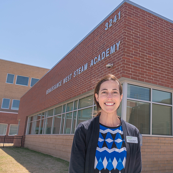 Renaissance development officer Amanda Golmont. 2018-0502-r-school-art03