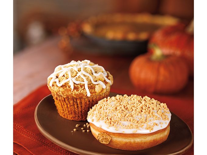Pumpkin muffin and donut Pumpkin muffin and donut