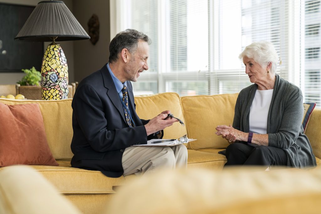 Beverley Healy, 81, at home in her Portland, Ore. home. Healy is participating in OHSU's ORCATECH research program which uses data to help people age in place. 2016 ORCATECH