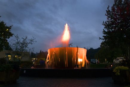 Faculty, employees and students of OHSU came together in a display of unity against gun violence at an event on Tuesday, October 4, 2016 at the Mackenzie Hall fountain. (OHSU/Kristyna Wentz-Graff) 2016 Stand Together