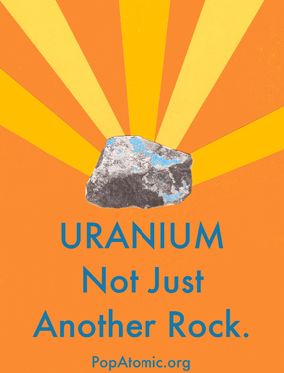 PopAtomic Studios often uses humor and fun sayings in its art. Uranium NRock