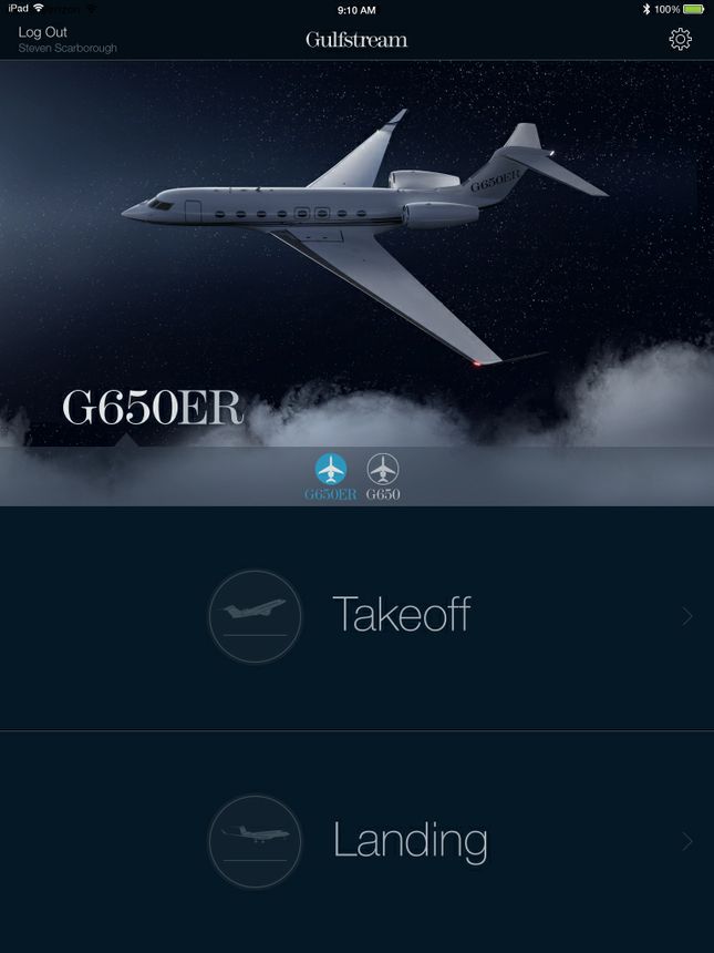 Gulfstream Performance App For G650ER/G650 Gulfstream Performance App For G650ER/G650