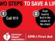 Learn the two steps to help save a life!