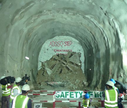 ADSSC STEP Tunnel Boring Machine Breakthrough 5, December 18, 2012