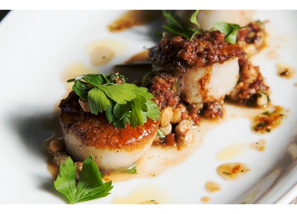 Scallops at King + Duke