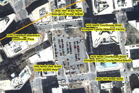 Aerial of Courthouse area