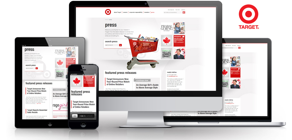 Target Mobile Responsive Design Pressroom