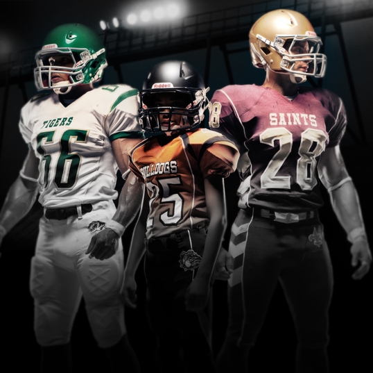 Assorted Players with Riddell 360 Helmet
